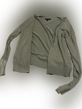 Light Olive Open-Front Women's Sweater Cardigan Banana Republic